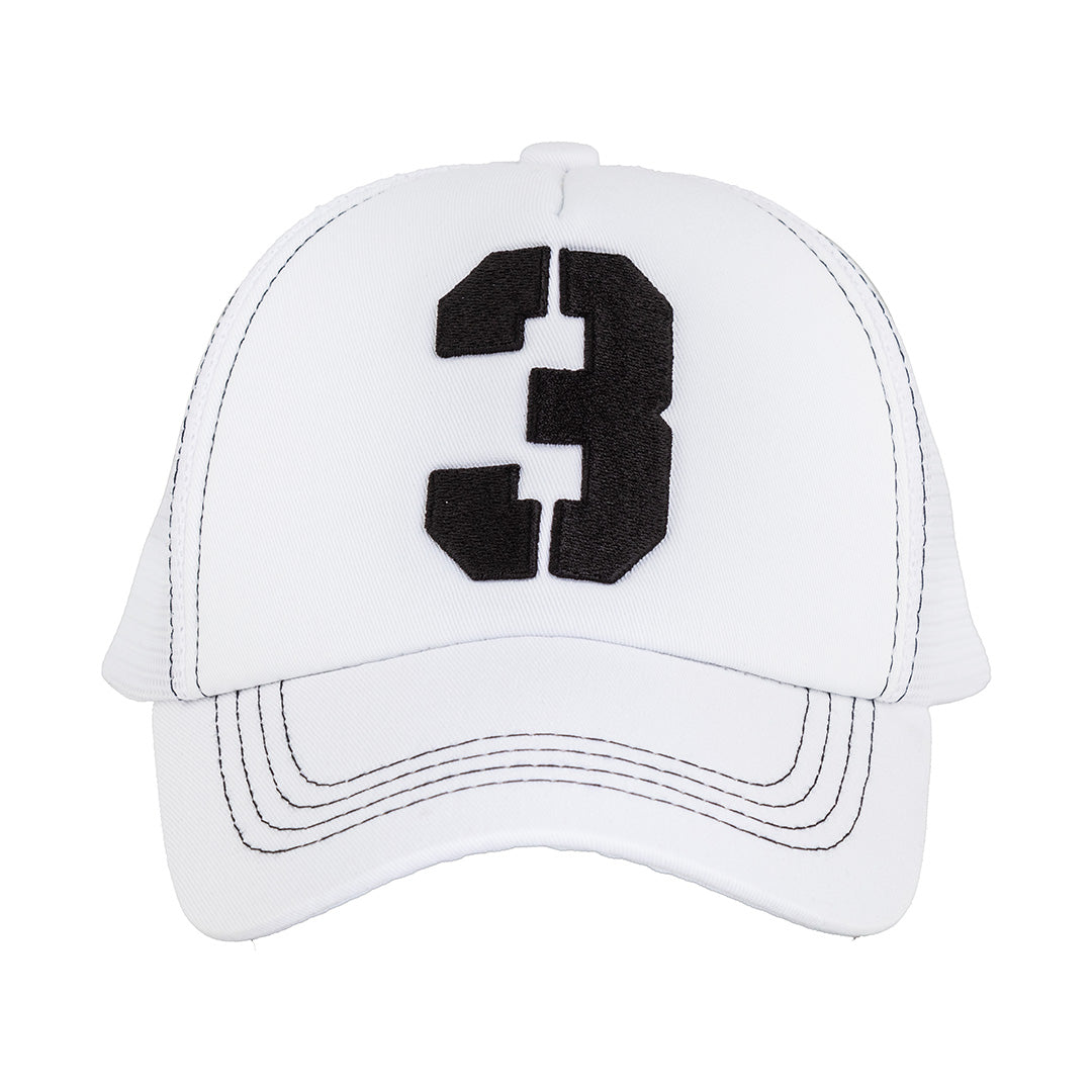 Number 3 White Cap - Caliente Edition Collection