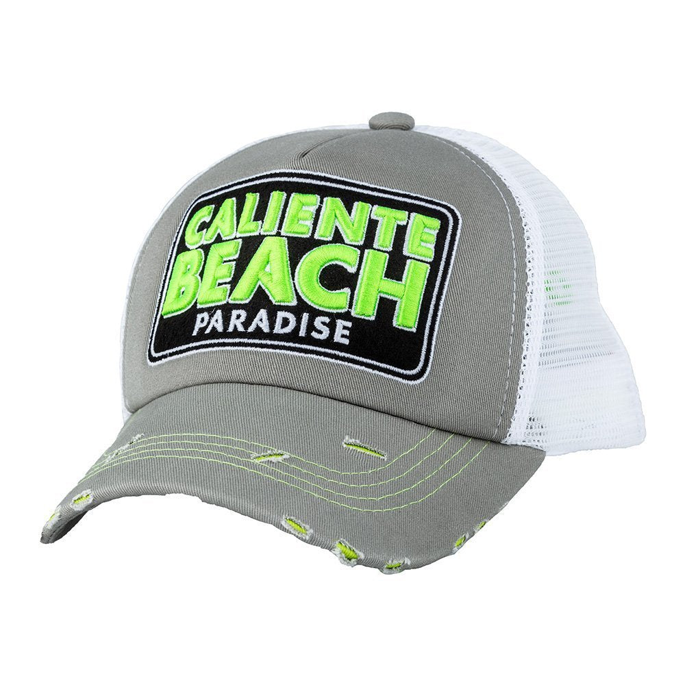 Caliente Beach Gry/Gry/Wt Grey Cap – Caliente Special Collection