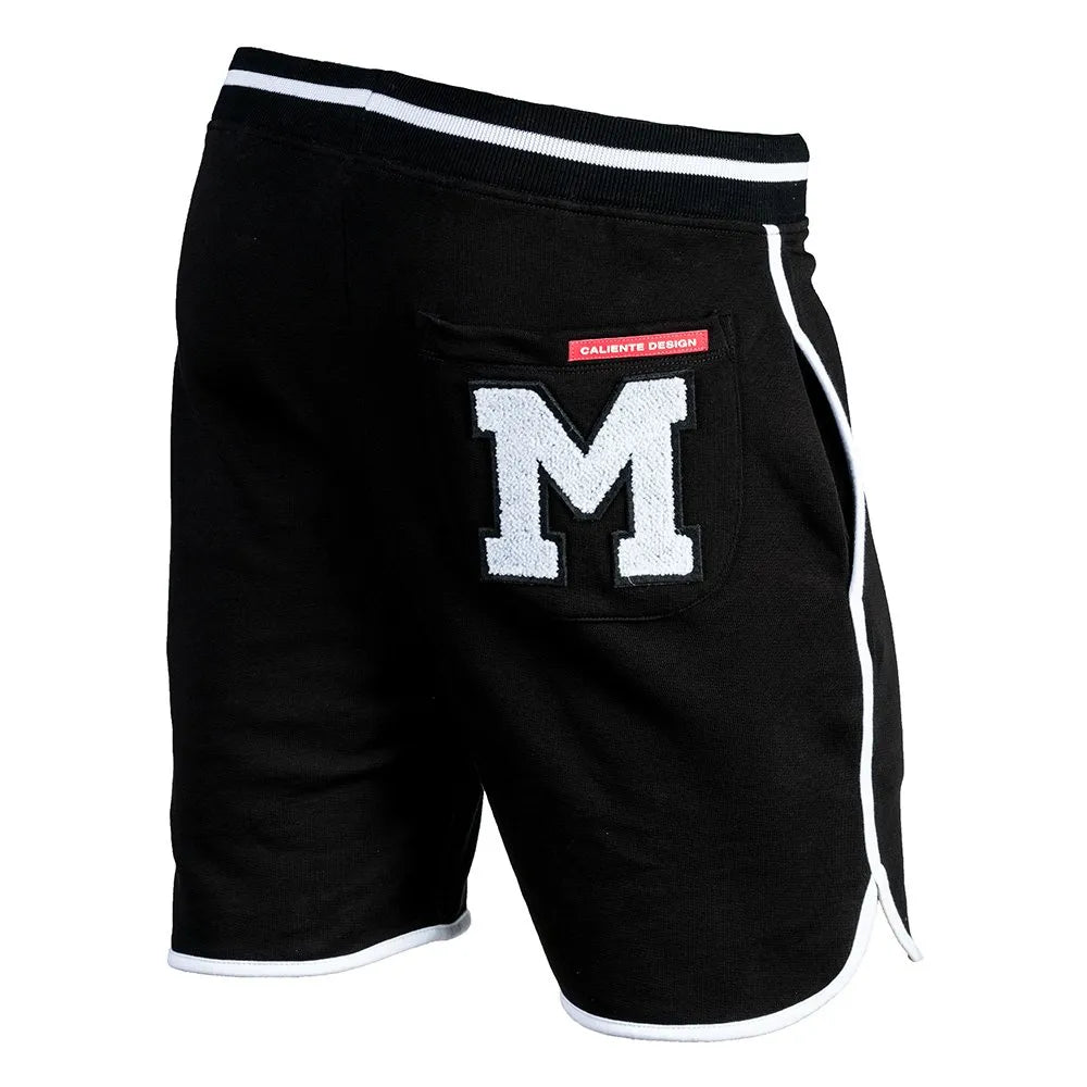 Caliente Black/ White Shorts - Caliente Shorts & Sweatpants Collection 2