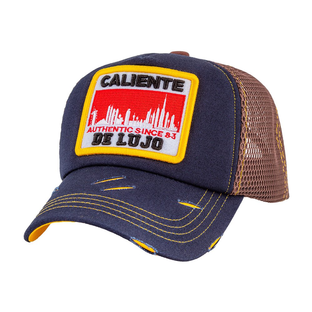 Caliente Estilo De Lujo Blu/Blu/Brn Brown Cap - Caliente Classic Collection