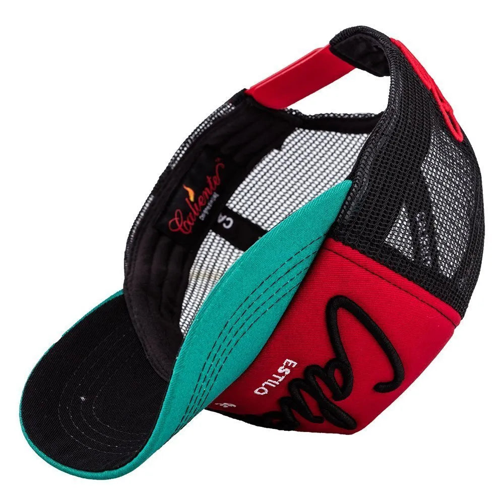 Caliente Estilo De Lujo Green/Red/Black Cap - Caliente Classic Collection 1