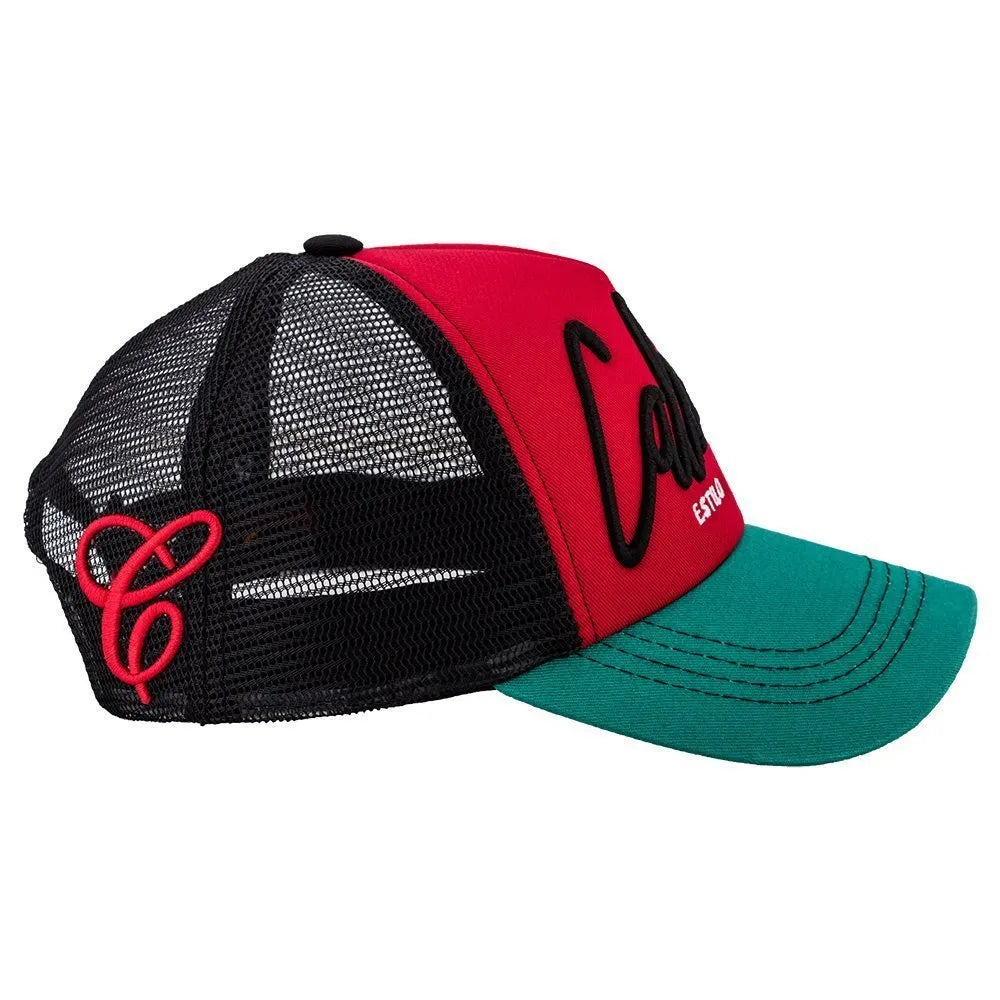 Caliente Estilo De Lujo Green/Red/Black Cap - Caliente Classic Collection 3