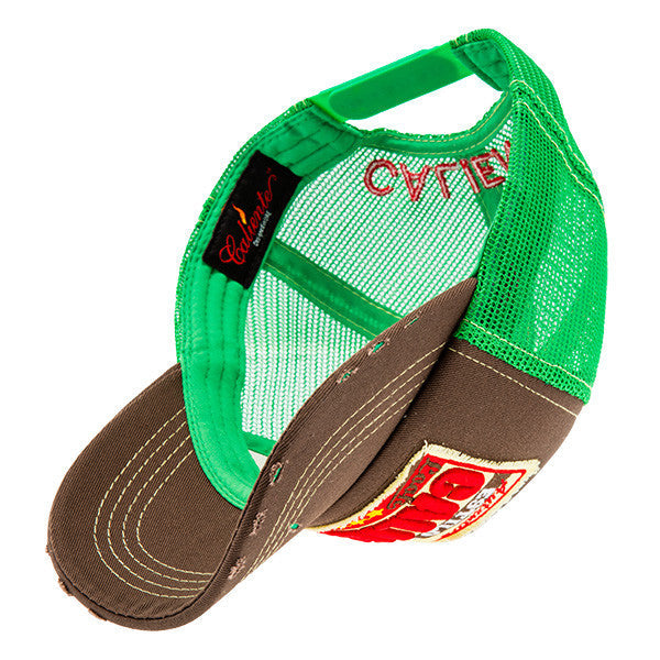 Caliente Vintage Brn/Brn/Grn Brown Cap - Caliente Classic Collection 1