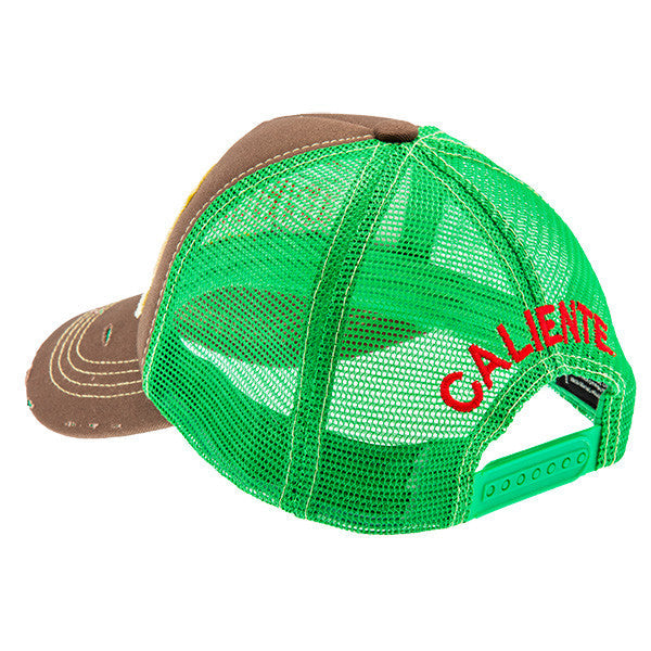 Caliente Vintage Brn/Brn/Grn Brown Cap - Caliente Classic Collection 3