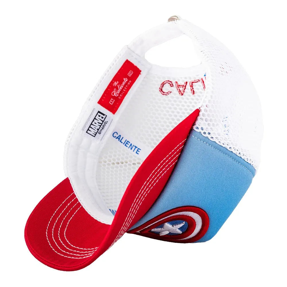 Captain America Red/Blu/Wt Blue Cap - Caliente Disney and Marvel Collection 1