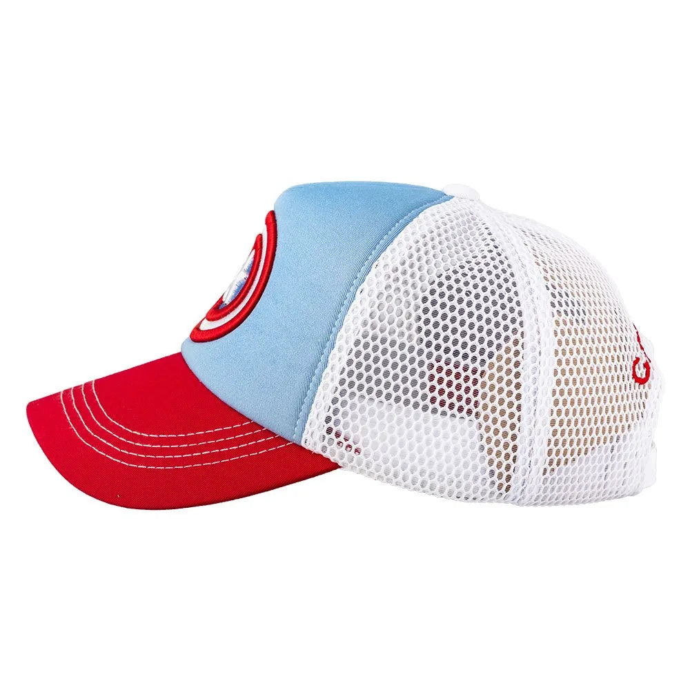 Captain America Red/Blu/Wt Blue Cap - Caliente Disney and Marvel Collection 3