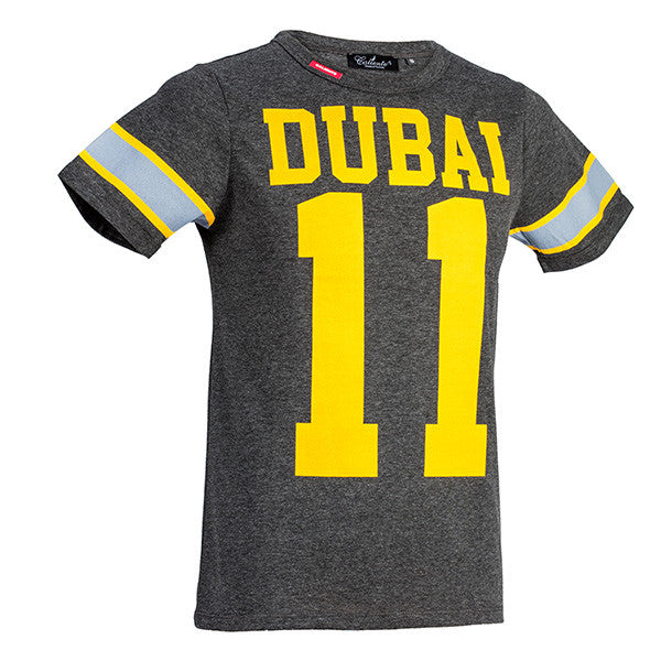 Dubai 11 - Drk Grey Melange T-shirt - Caliente T-shirts & Polos Collection 2