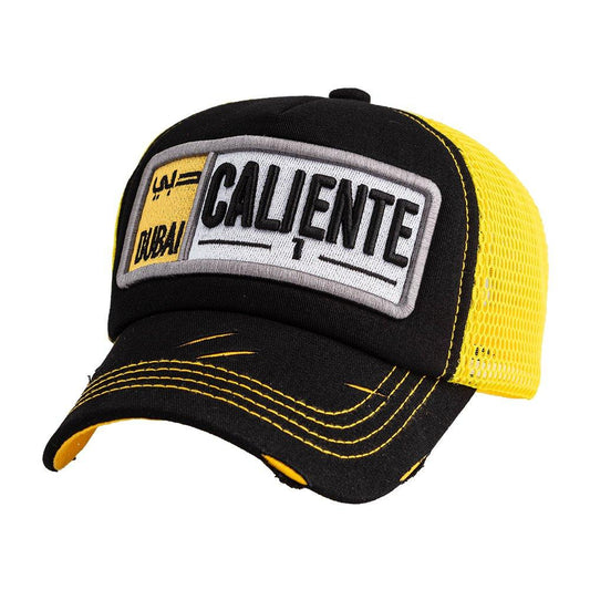 Dubai Plate Black/Black/Yellow Cap – Caliente Emirates Collection