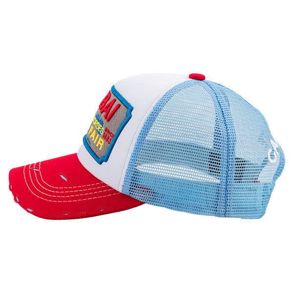 Dubai Raising Horses Red/Wt/Blu Red Cap – Caliente Countries & Cities Collection 1