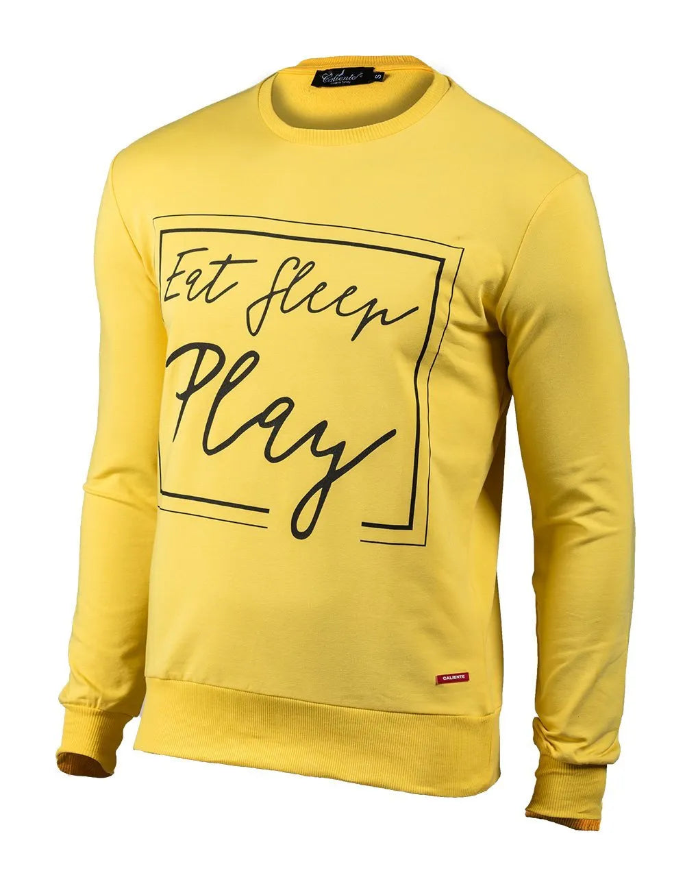 Eat Sleep Play Yellow Sweatshirt – Caliente Hoodie & Sweatshirt Collection 2