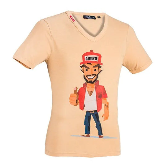 Guy Truck - Ivory Cream T-shirt - Caliente T-shirt & Polos Collection