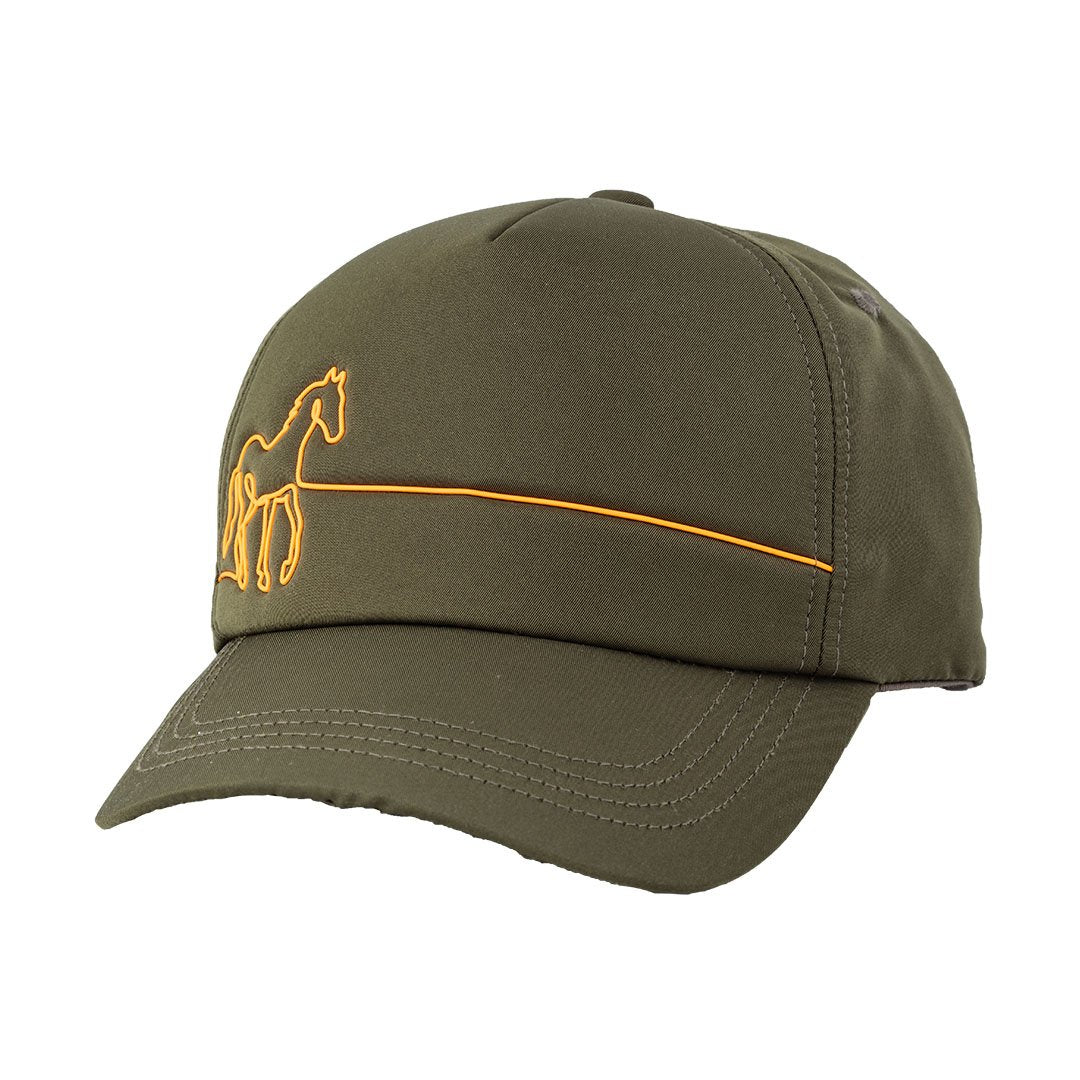 Horse Dsg Olive Green Cap - Caliente Classic Collection