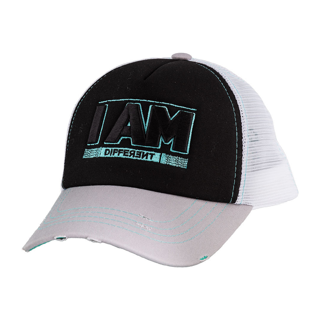 I AM DIFFERENT Gry/Black/White Cap - Caliente Special Collection