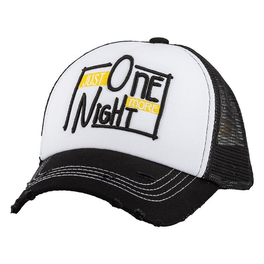 Just One More Night Bk/Wt/Bk Black Cap – Caliente Special Collection