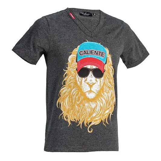 Leon - Drk Grey Melange T-shirt - Caliente T-shirts & Polos Collection