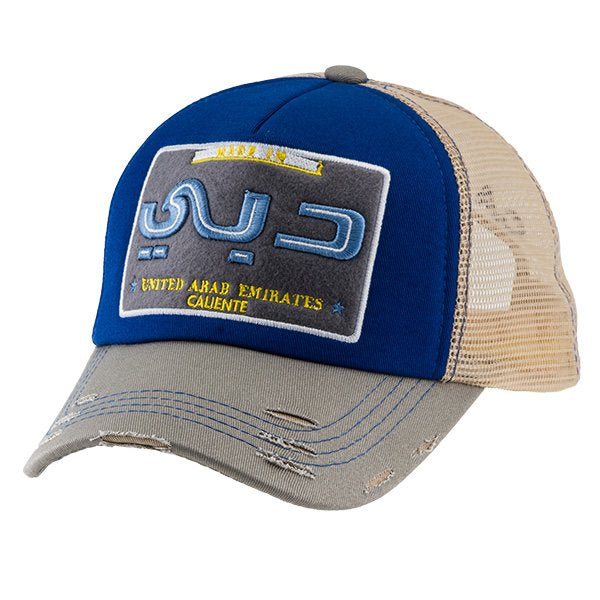 Made in Dubai Arabic Grey/Blue/Beige Cap – Caliente Countries & Cities Collection