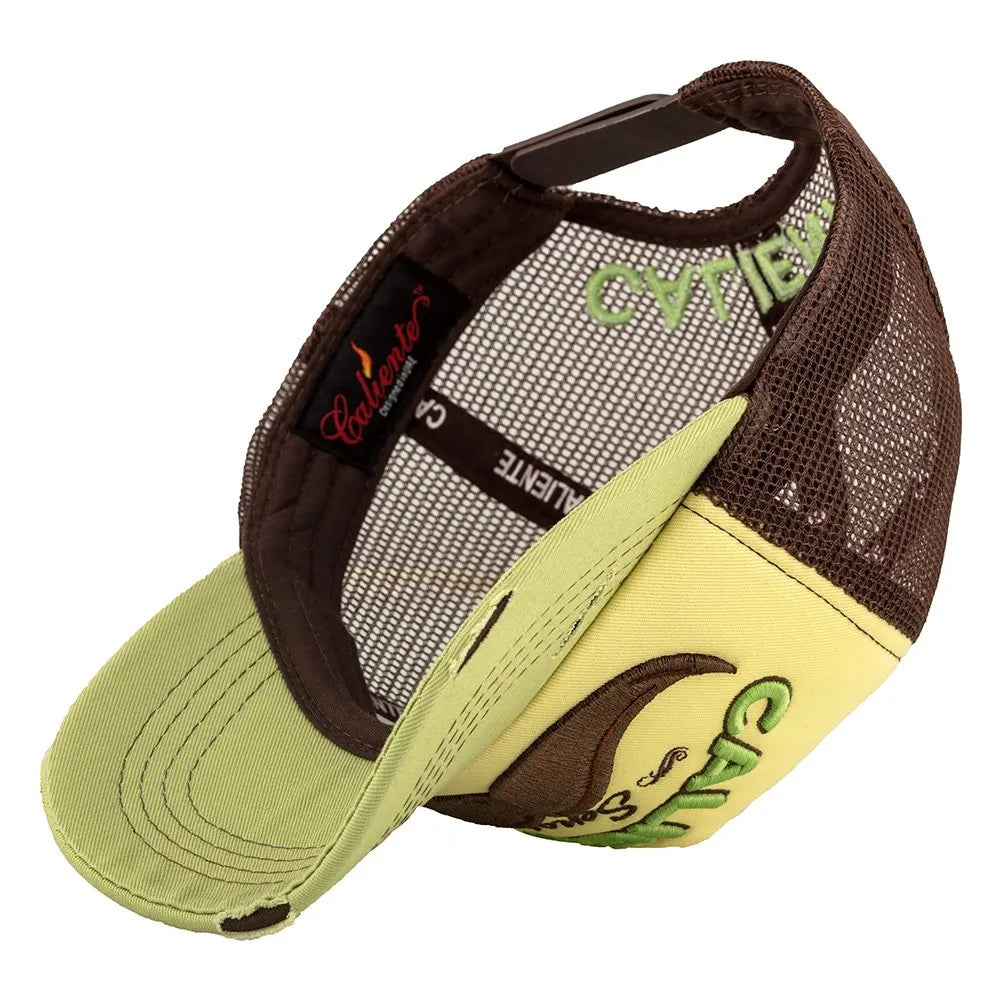 Mustache Grn/Yel/Brn Green Cap  – Caliente Special Collection 3