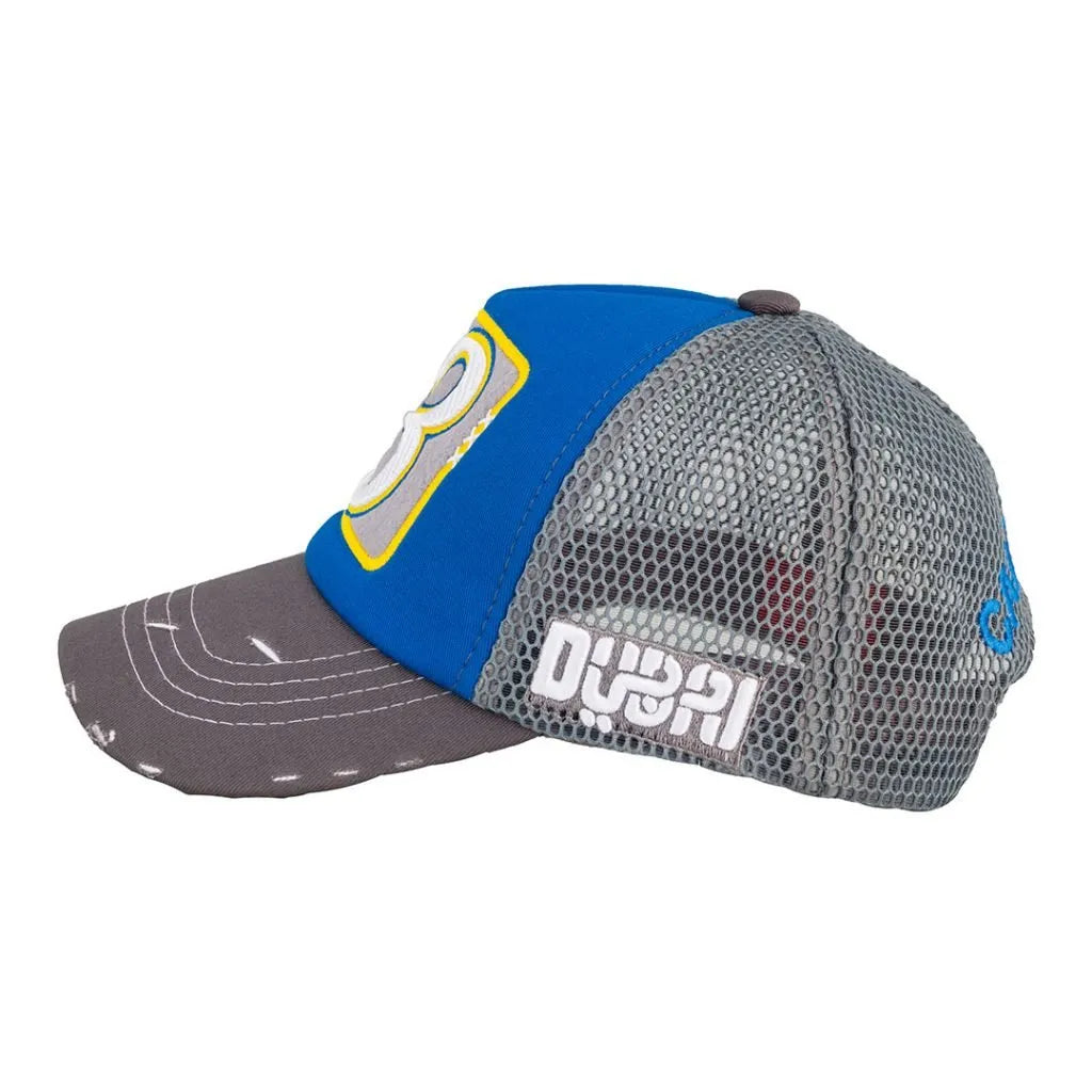 Number 3 Gry/Blu/Gry Grey Cap - Caliente Edition Collection 1
