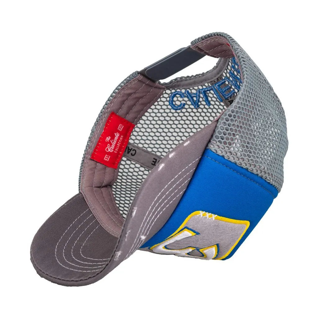 Number 3 Gry/Blu/Gry Grey Cap - Caliente Edition Collection 3