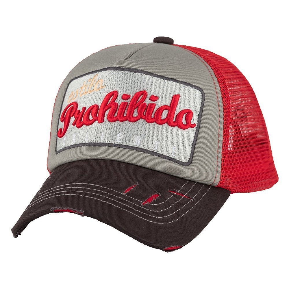 Prohibido Bk/Gry/Red Cap – Caliente Basic Collection