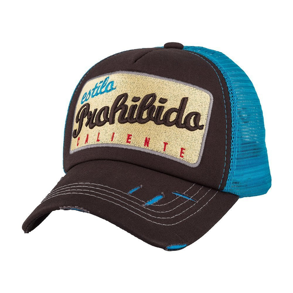 Prohibido Gry/Gry/Blu Grey Cap – Caliente Basic Collection