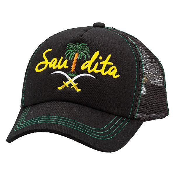 Saudita Full Black Cap – Caliente Countries & Cities Collection