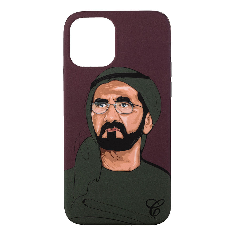 Shk Mohamed Bin Rashid Maroon Mobile Cover - Caliente Mobile Cover Collection 2