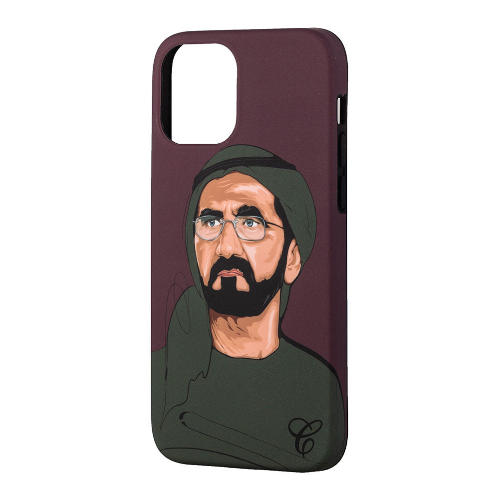 Shk Mohamed Bin Rashid Maroon Mobile Cover - Caliente Mobile Cover Collection 3
