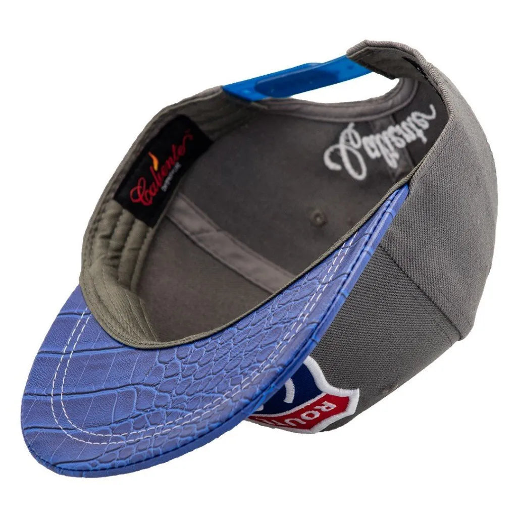 Snapback Route 69 Blue/Grey/Grey Cap  – Caliente Special Collection 4