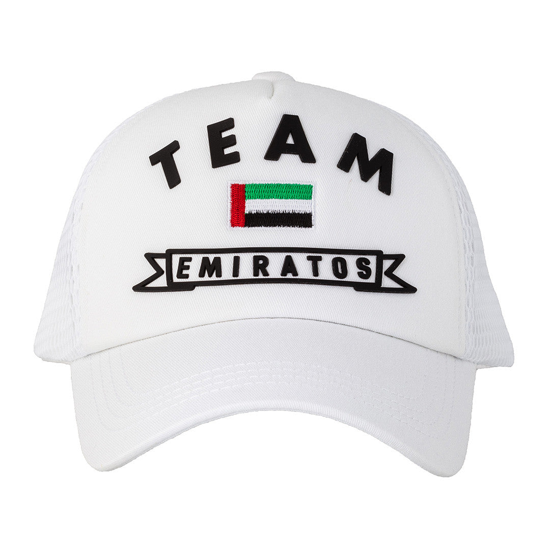 Team Emiratos Kids White COT White Cap - Emiratos Edition Collection