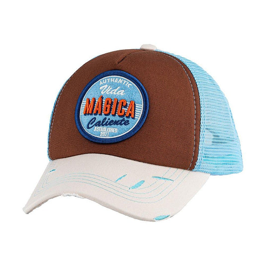 Vida Magica White/Brown/Baby Blue Cap – Caliente Special Collection