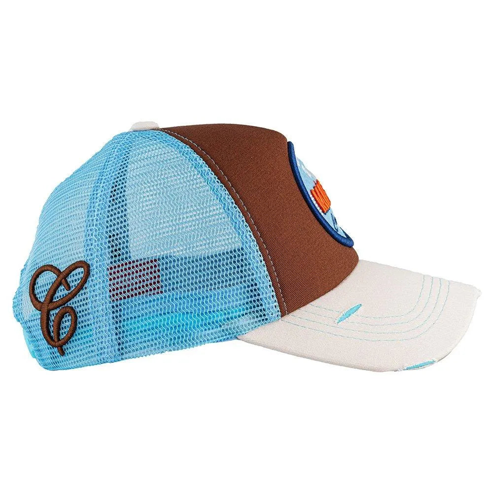 Vida Magica White/Brown/Baby Blue Cap – Caliente Special Collection 4