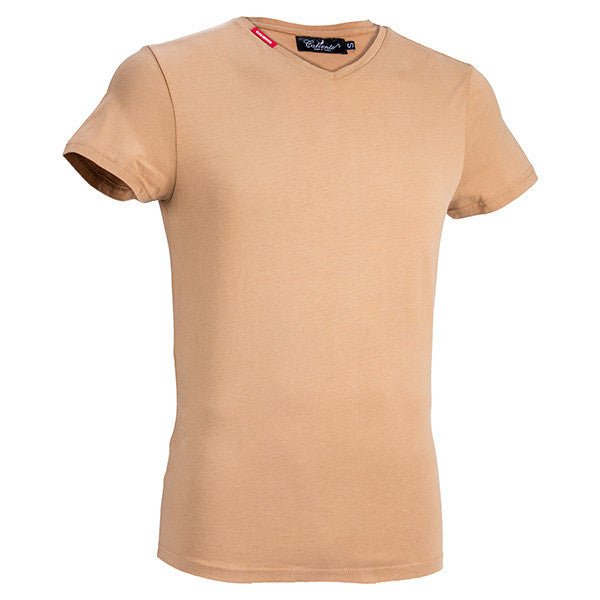 50% Discount | 5 V Neck Caliente Basic T - shirt Bundle XXL | (Brown | Orange | Grey | Green | Blue) | Caliente T - shirts & Polos Collection - Caliente