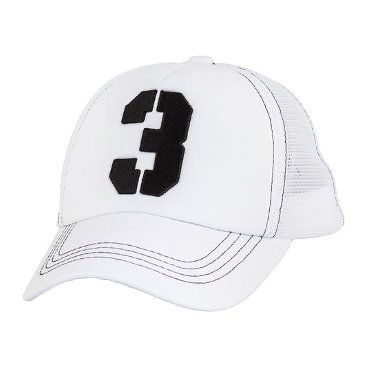 Number 3 White Cap - Caliente Edition Collection