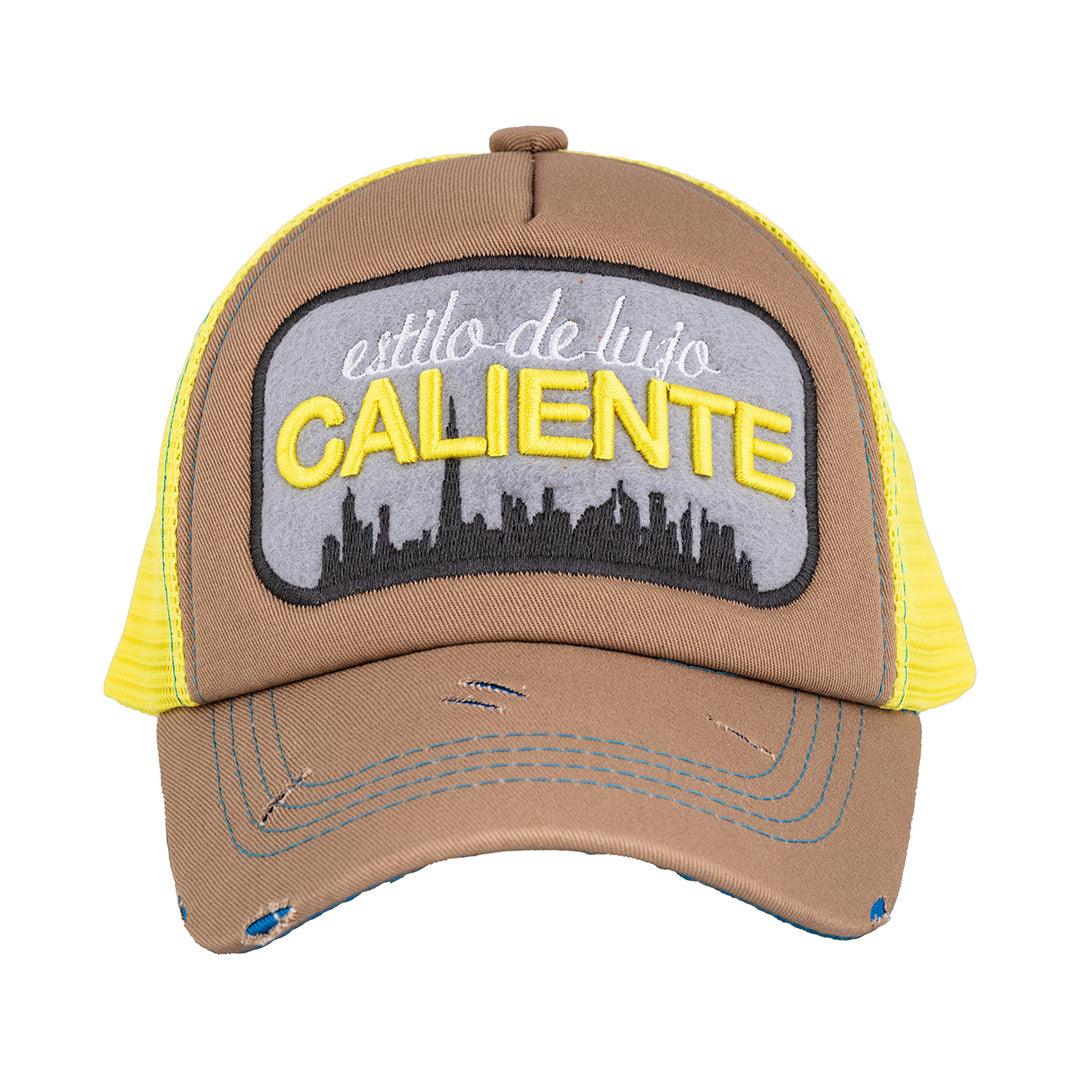 Skyline Estilo Beige/Beige/Yellow Cap - Caliente Classic Collection