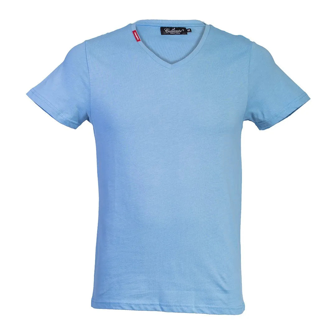 Basic Powder Blue T-shirt - Caliente T-shirts & Polos Collection 3