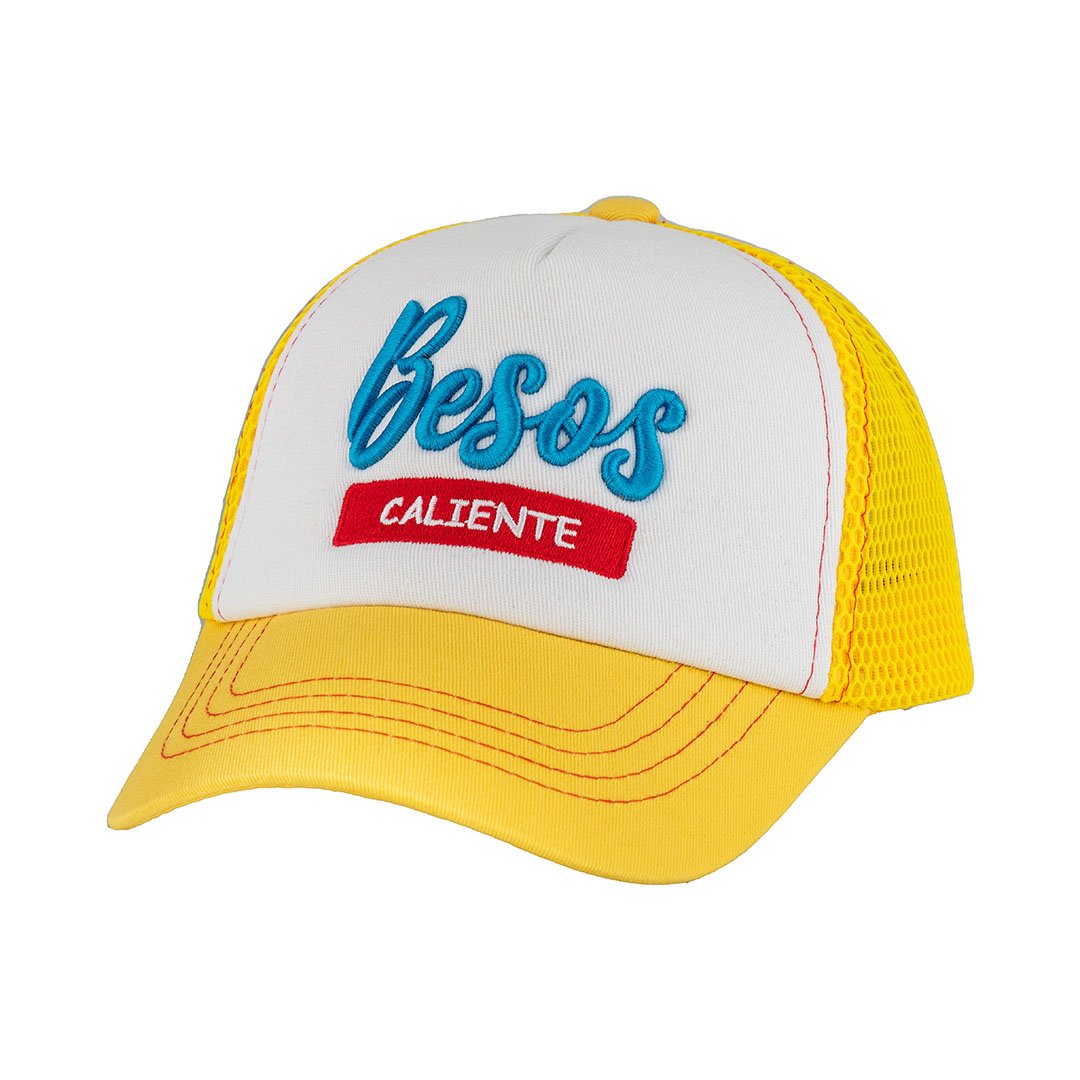 Besos Caliente Yellow/White/Yellow Cap - Caliente Special Collection