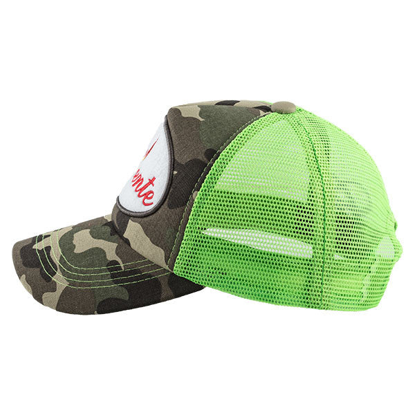 Caliente Army/Army/Neon Green Cap - Caliente Basic Collection 1