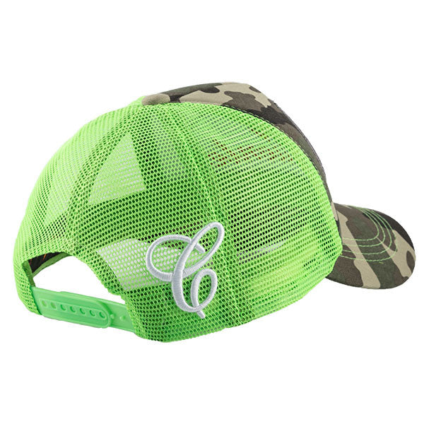 Caliente Army/Army/Neon Green Cap - Caliente Basic Collection 2