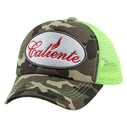 Caliente Army/Army/Neon Green Cap - Caliente Basic Collection 3