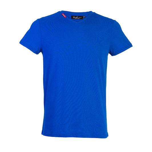 Caliente Basic - Blue Melange Dazzling Blue T-shirt - Caliente T-shirts & Polos Collection