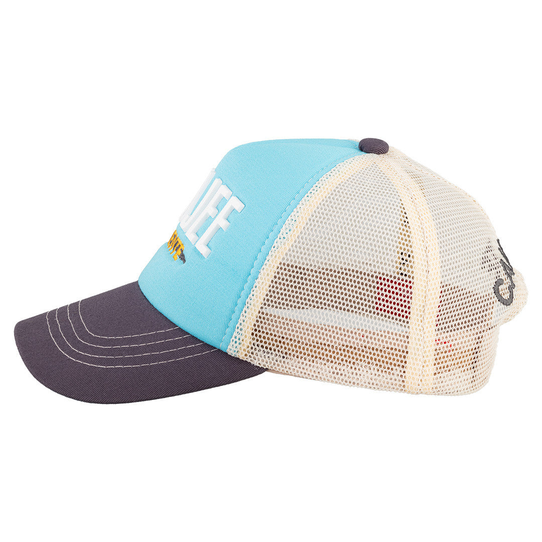 Caliente Boujee Gray/Baby Blue / Beige Cap - Caliente Special Collection 3