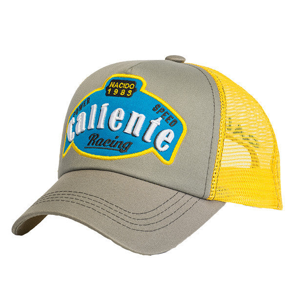Caliente Racing Grey/Grey/Yellow Cap - Caliente Edition Collection
