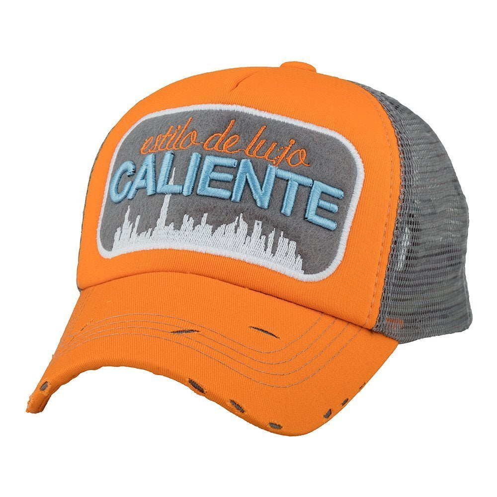 Caliente Skyline Org/Org/Gry Orange Cap – Caliente Classic Collection