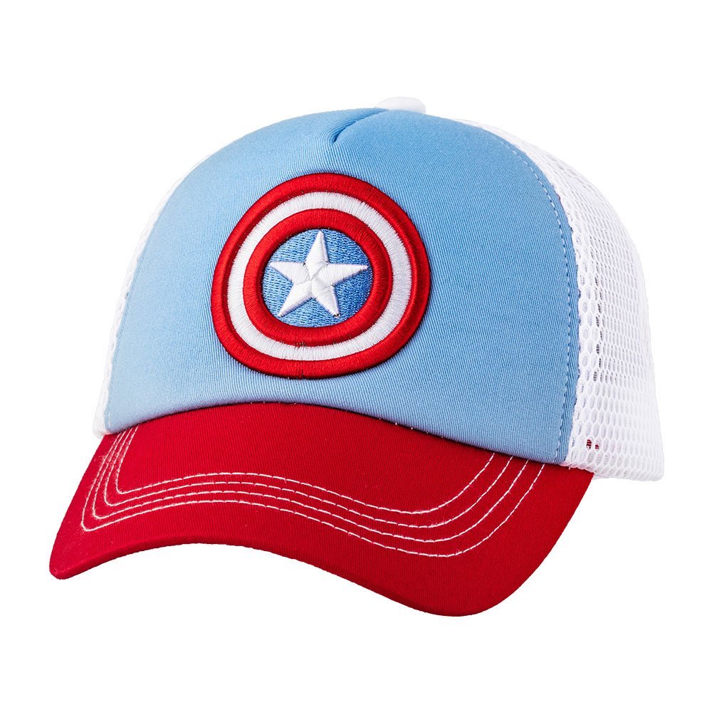 Captain America Red/Blu/Wt Blue Cap - Caliente Disney and Marvel Collection