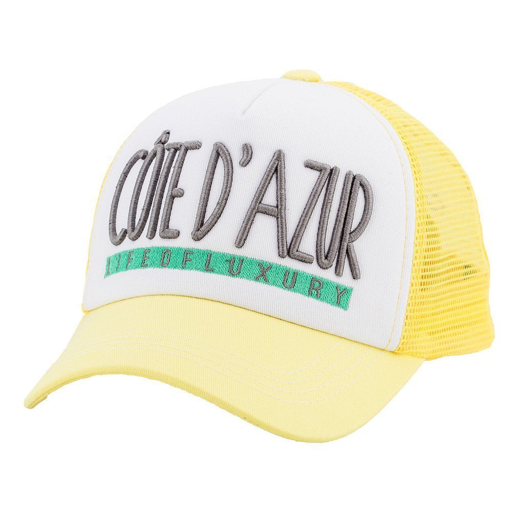 Cote D’azure Yel/Wt/Yel Yellow Cap – Caliente Edition Collection