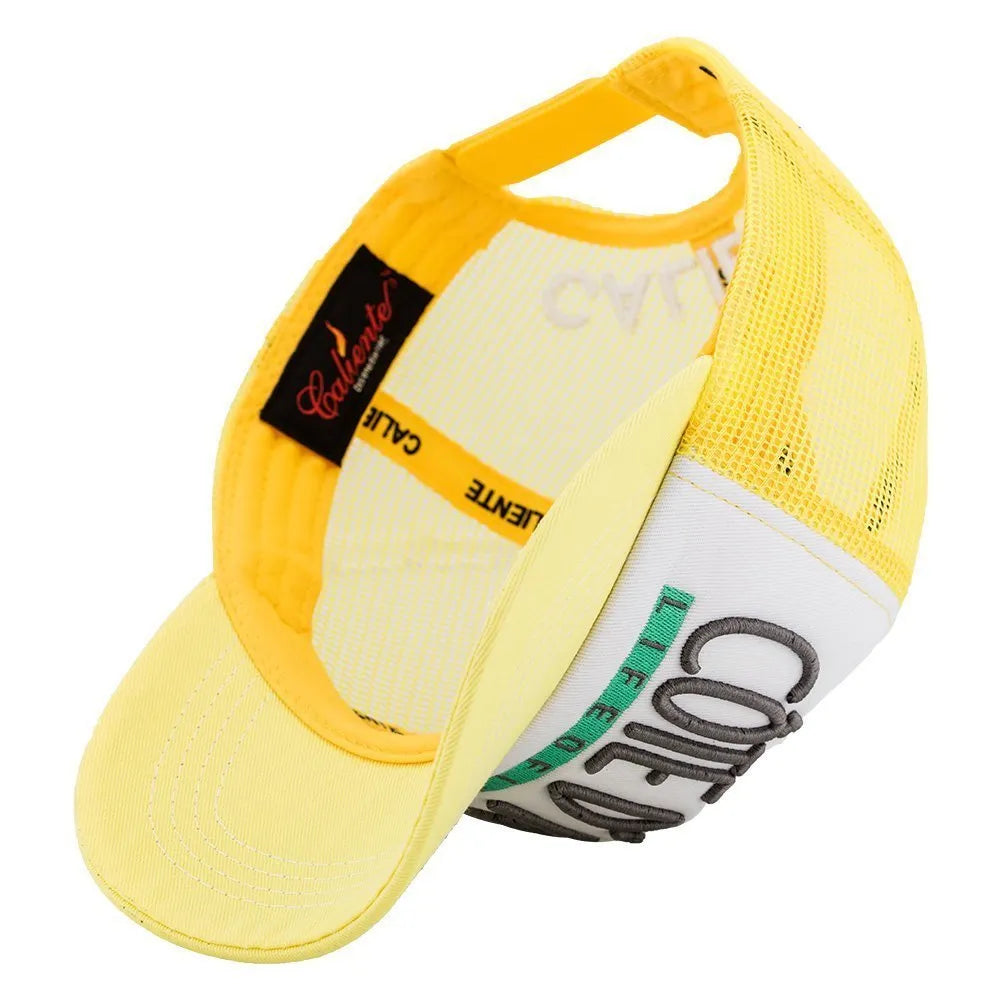 Cote D’azure Yel/Wt/Yel Yellow Cap – Caliente Edition Collection 1