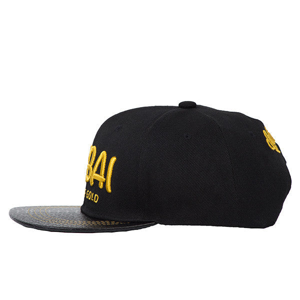 Dubai City of GOLD Full Black Cap - Caliente Emirates Collection 4