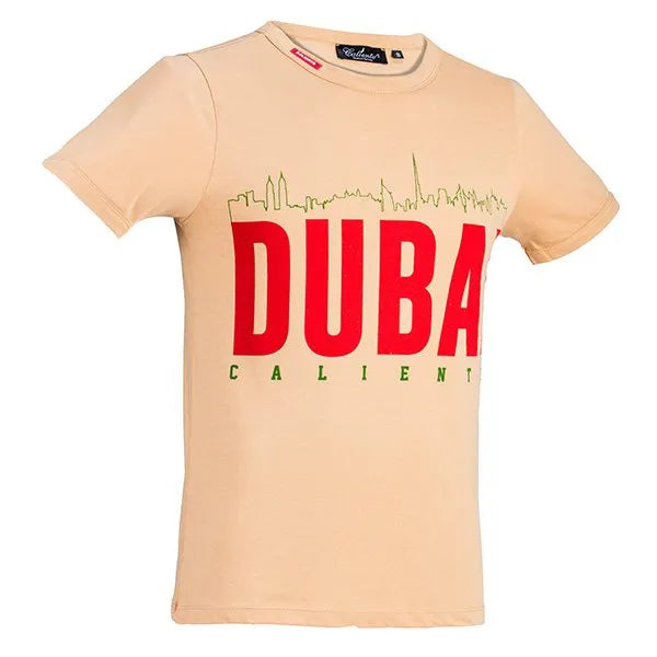 Dubai Skyline - Ivory Cream T-shirt - Caliente T-shirts & Polos Collection