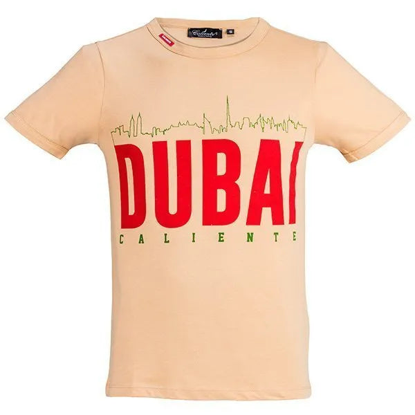 Dubai Skyline - Ivory Cream T-shirt - Caliente T-shirts & Polos Collection 3